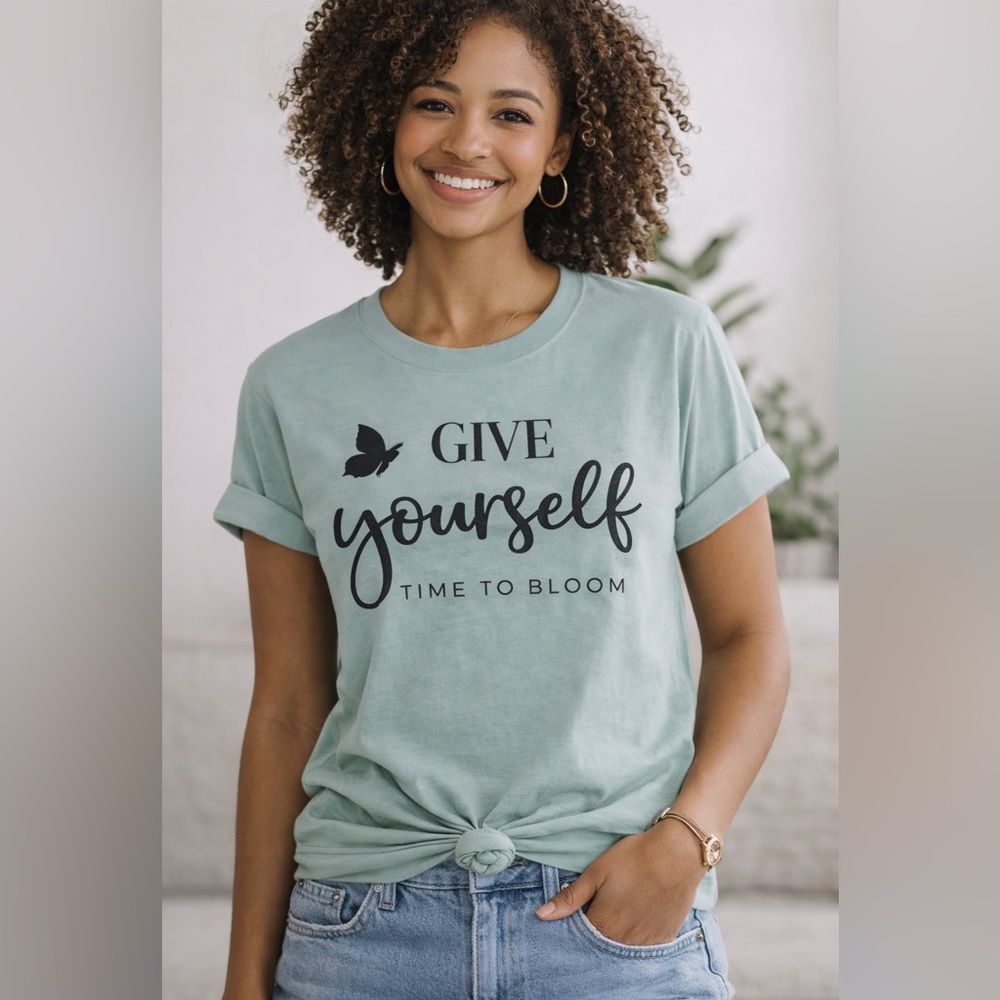 Women's Sage Green Graphic Tee